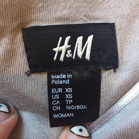 H&M Metallic Glitter Open Front Knit Blazer - Picture 3 of 7